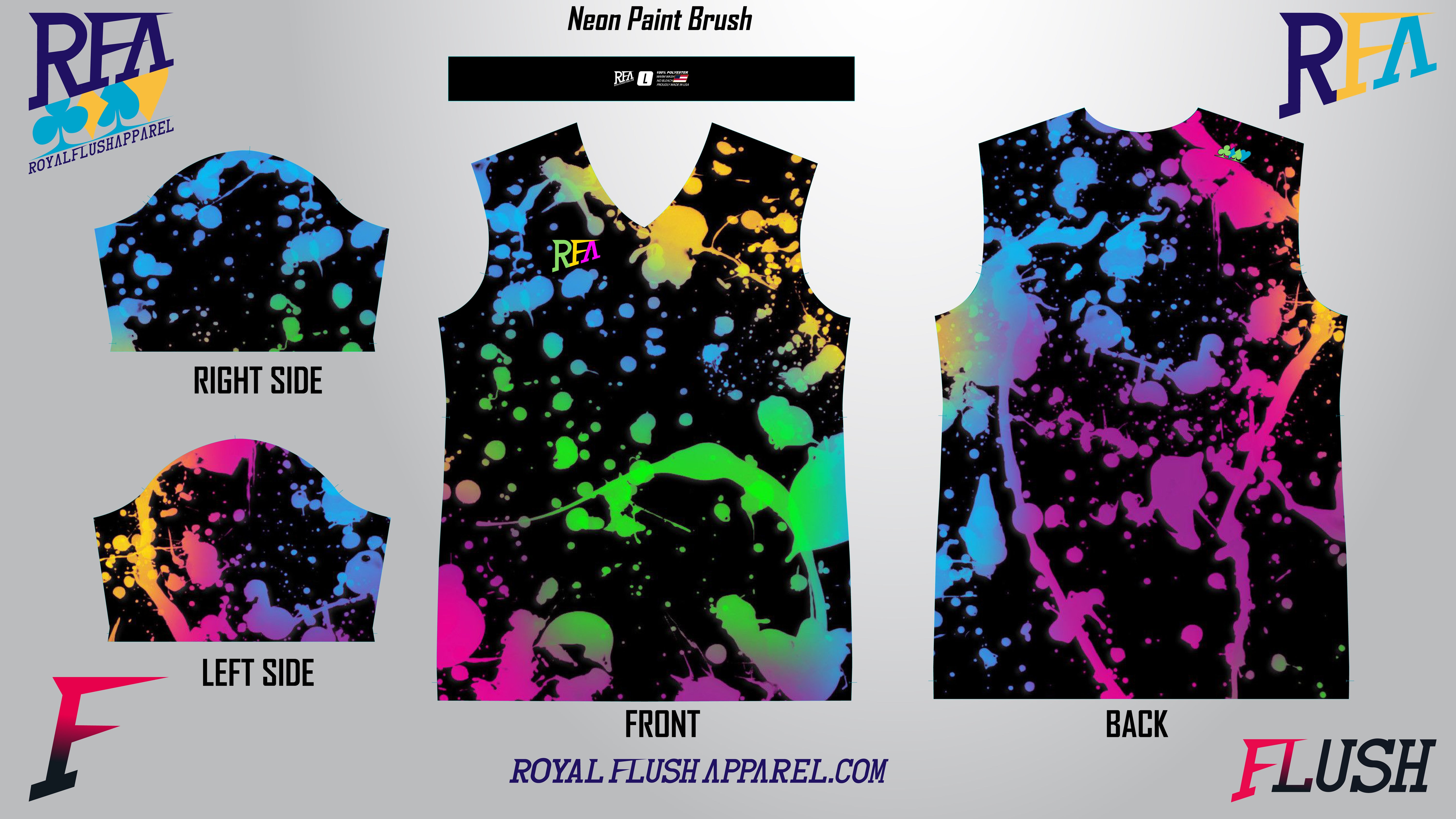 Neon Paint Brush Jersey